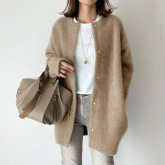 Chloe™ - Elegant Cashmere Cardigan